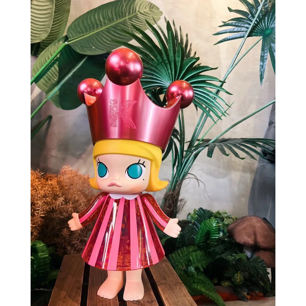 <官方正版>POPMART 泡泡瑪特 MEGA ROYAL MOLLY 樂園限定 粉色 誕生公主 400%-細節圖2