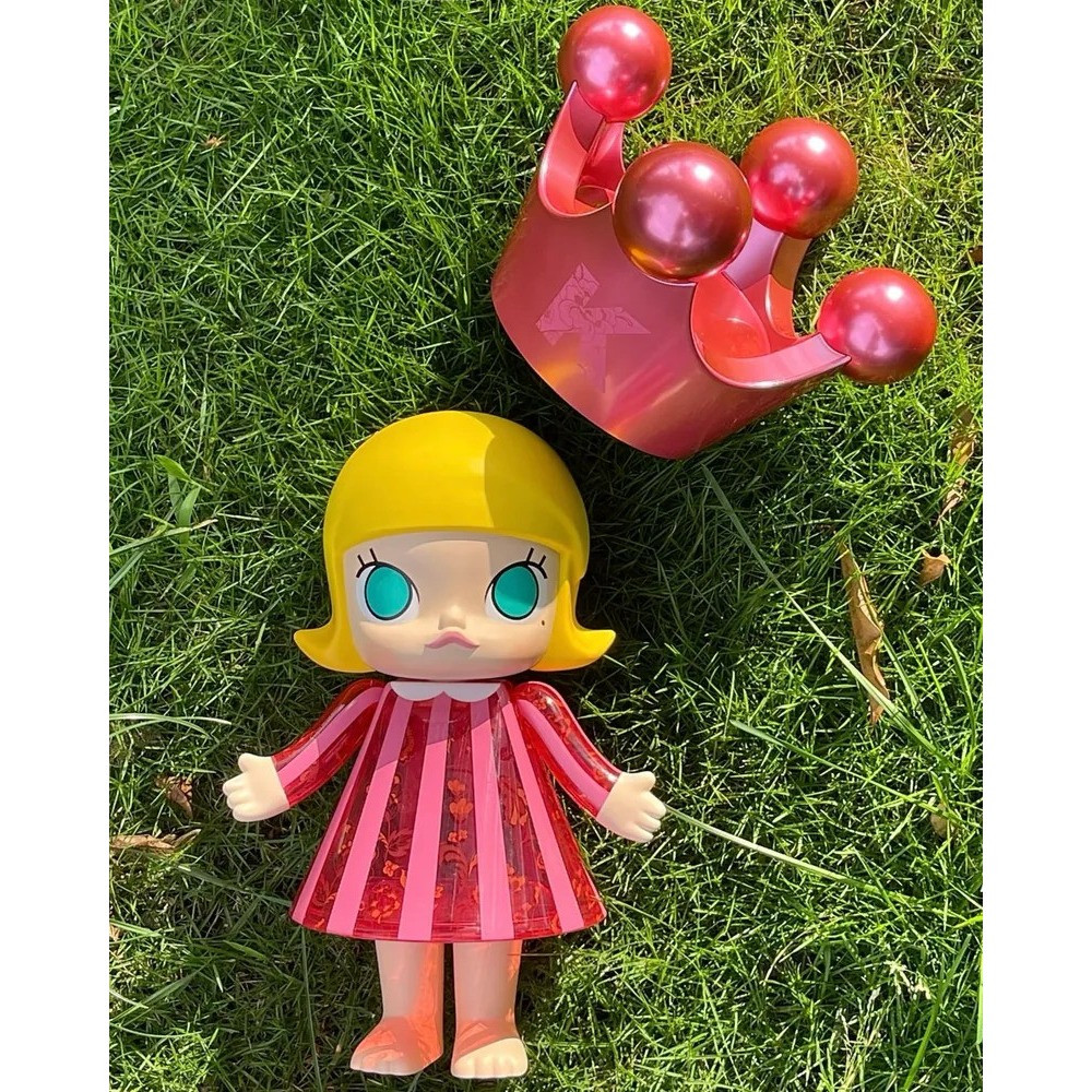 <官方正版>POPMART 泡泡瑪特 MEGA ROYAL MOLLY 樂園限定 粉色 誕生公主 400%-細節圖3