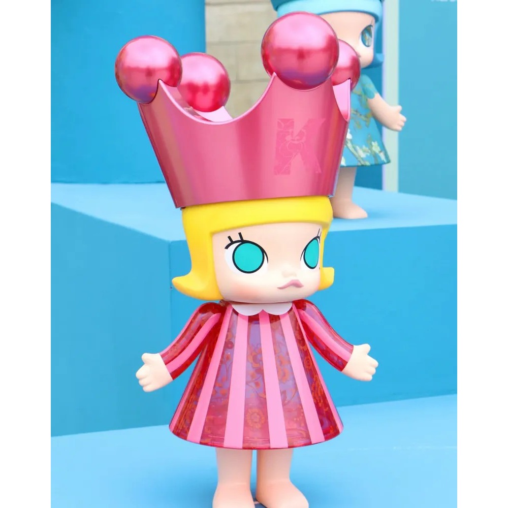 <官方正版>POPMART 泡泡瑪特 MEGA ROYAL MOLLY 樂園限定 粉色 誕生公主 400%-細節圖5