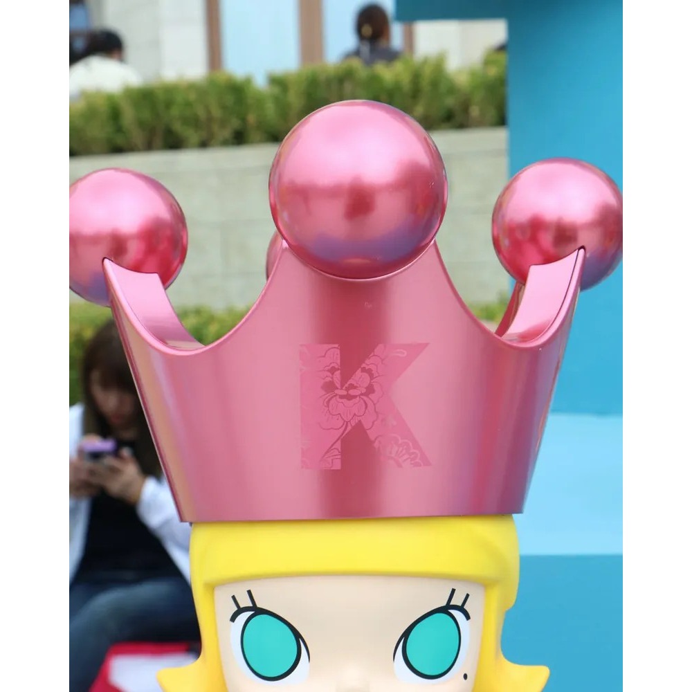 <官方正版>POPMART 泡泡瑪特 MEGA ROYAL MOLLY 樂園限定 粉色 誕生公主 400%-細節圖6