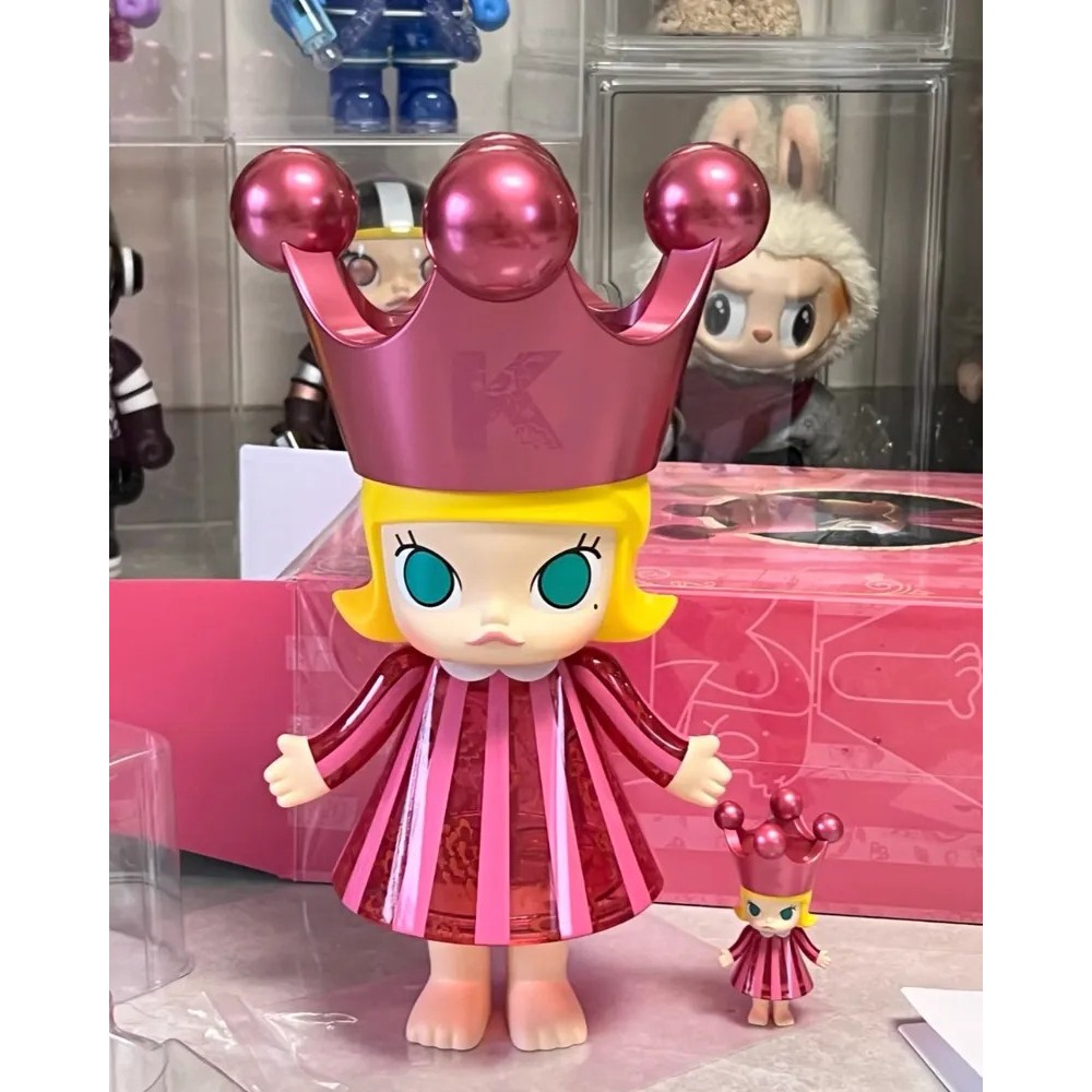 <官方正版>POPMART 泡泡瑪特 MEGA ROYAL MOLLY 樂園限定 粉色 誕生公主 400%-細節圖7