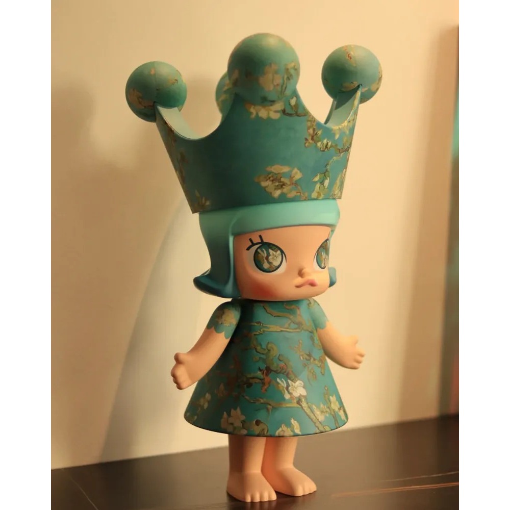 <官方正版>POPMART 泡泡瑪特 MEGA ROYAL MOLLY 杏花 梵谷博物館聯名 400% 1000%-細節圖3