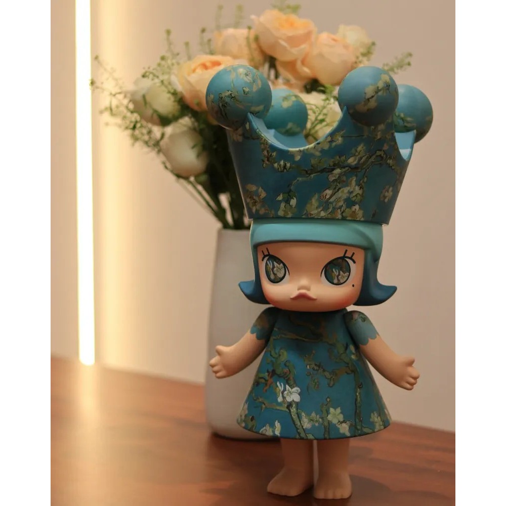 <官方正版>POPMART 泡泡瑪特 MEGA ROYAL MOLLY 杏花 梵谷博物館聯名 400% 1000%-細節圖6