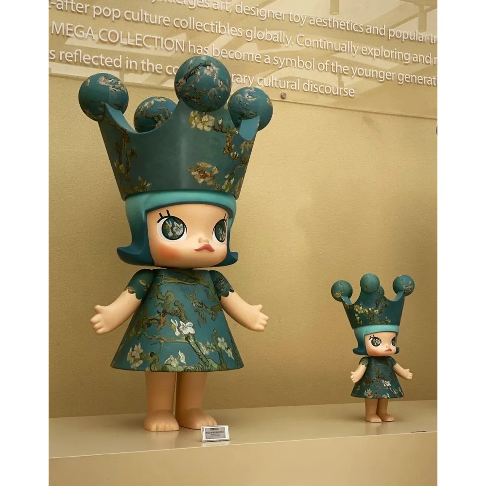 <官方正版>POPMART 泡泡瑪特 MEGA ROYAL MOLLY 杏花 梵谷博物館聯名 400% 1000%-細節圖8