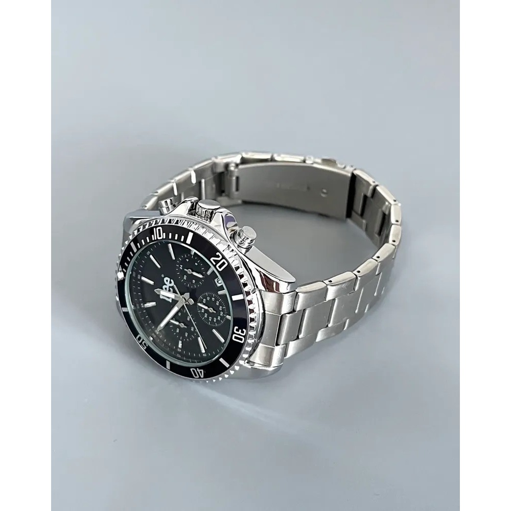 <正版授權><限量代購>Lee 石英機芯手錶 可樂圈 黑水鬼錶盤 三眼腕錶 鏤空 防水 鋼錶帶-細節圖5