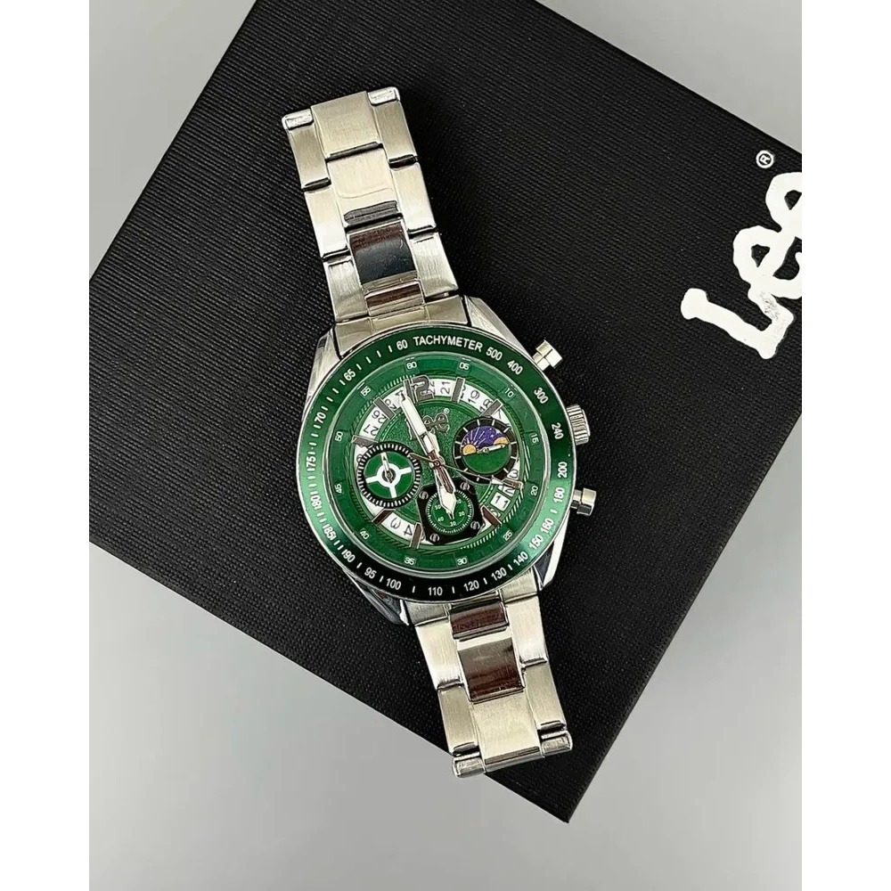 <正版授權><限量代購>Lee 石英機芯手錶 三眼腕錶 鏤空 防水 鋼錶帶 共三色-細節圖11