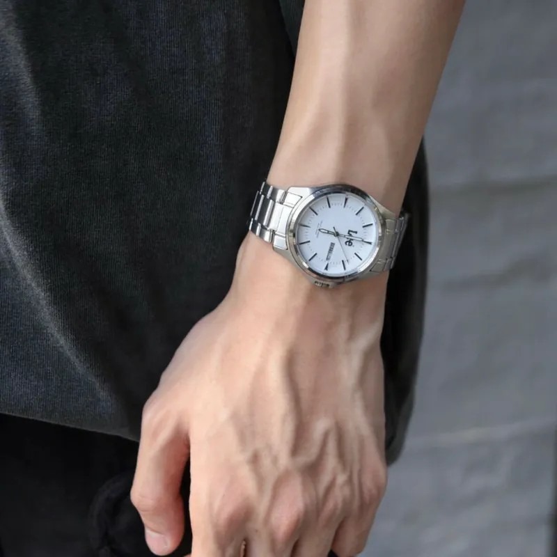 <正版授權><限量代購>Lee 石英機芯手錶 復古 商務 防水 鋼錶帶 白/黑-細節圖7