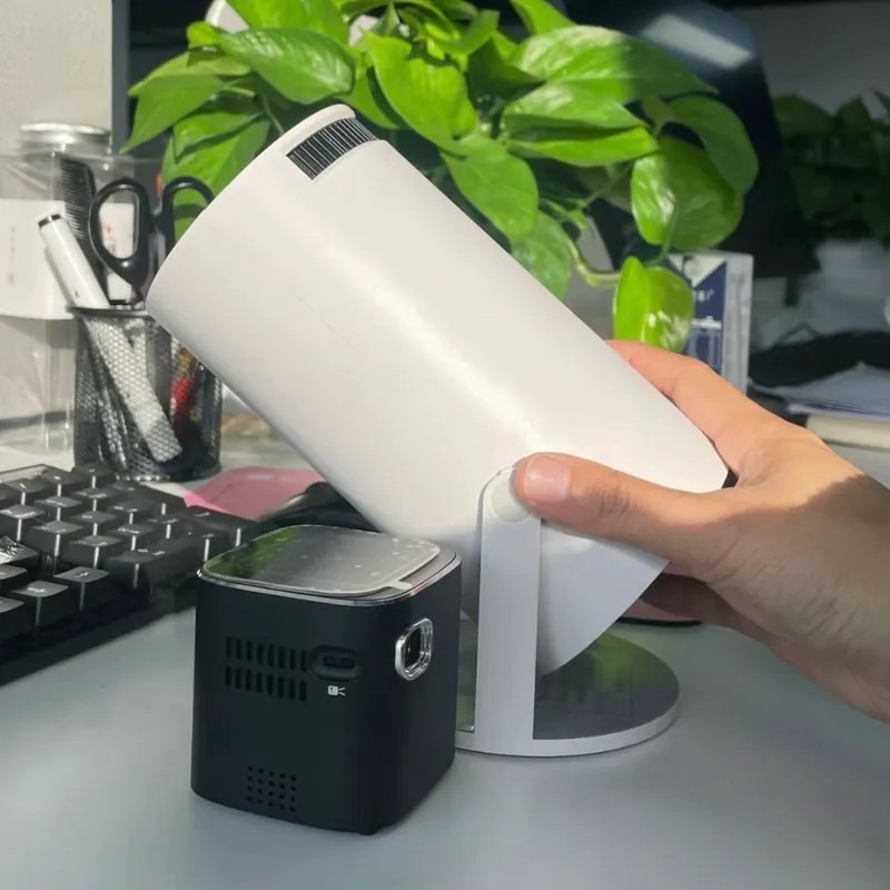 <快速出貨>多媒體智能投影機 白色 戶外用品 露營 投影儀 便攜-細節圖4