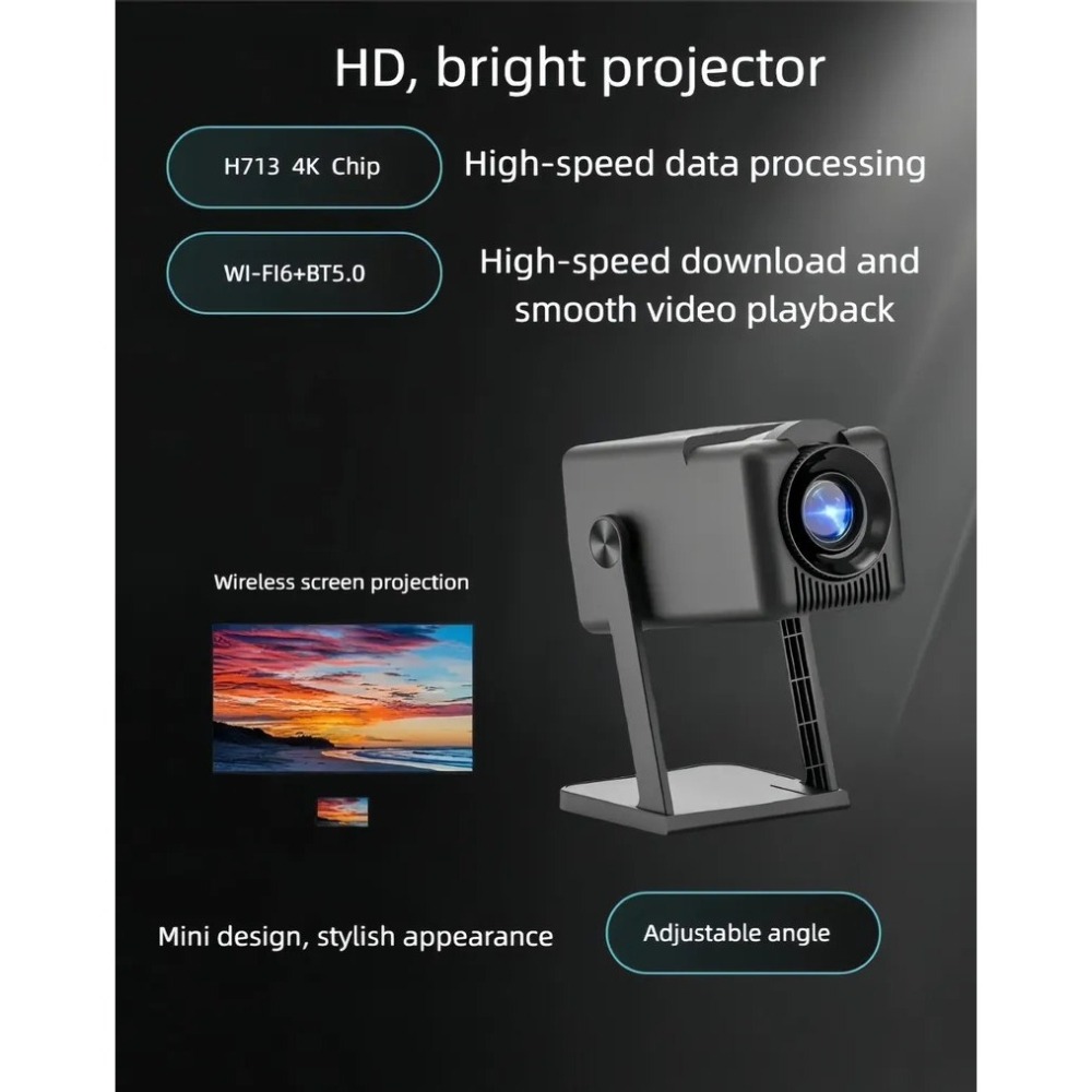 <快速出貨><第二代> 多媒體智能無線投影機 4K-細節圖2