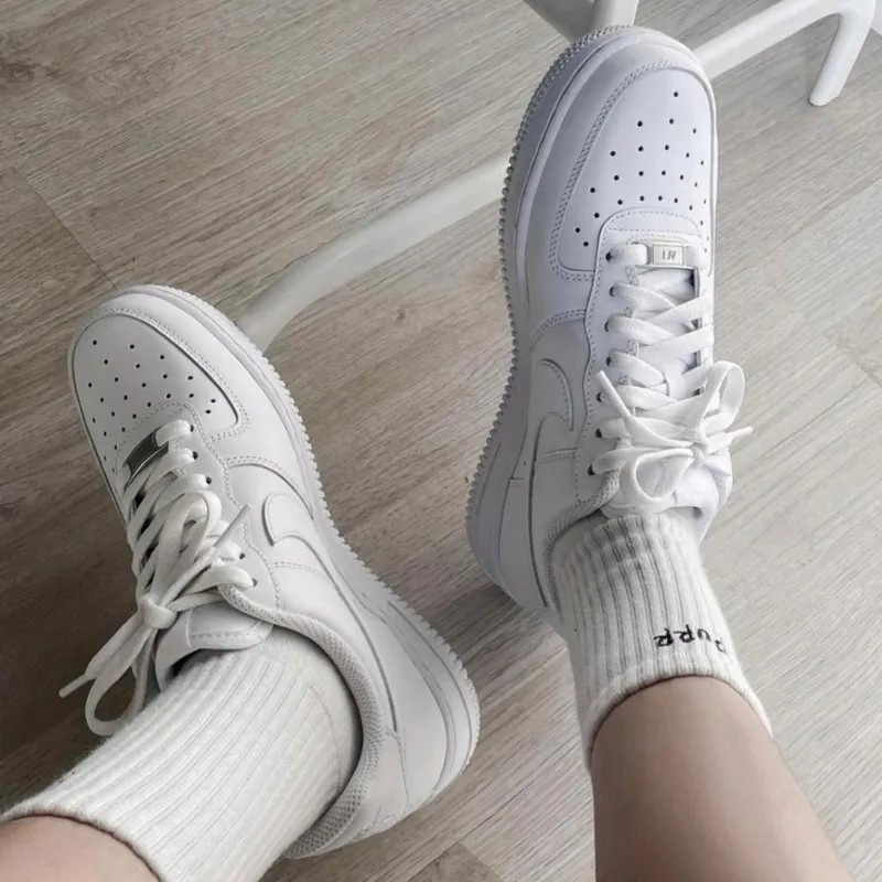 <快速出貨>Nike Air Force 1 全白 空軍一號 經典 鐵牌 百搭AF1-細節圖2
