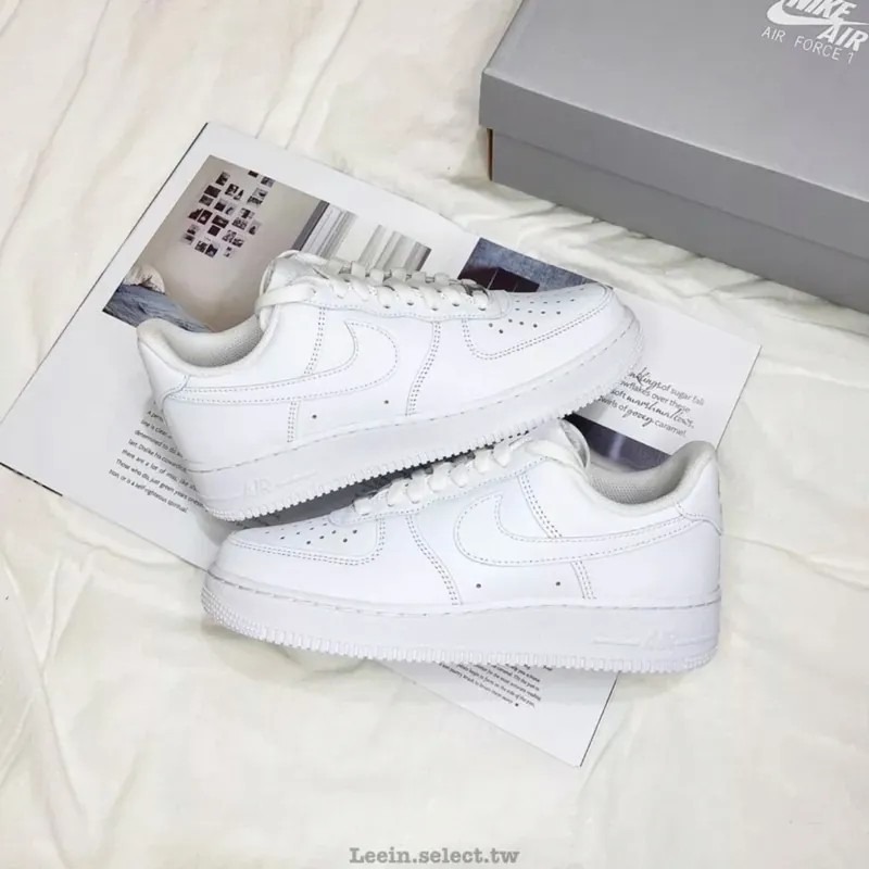 <快速出貨>Nike Air Force 1 全白 空軍一號 經典 鐵牌 百搭AF1-細節圖7