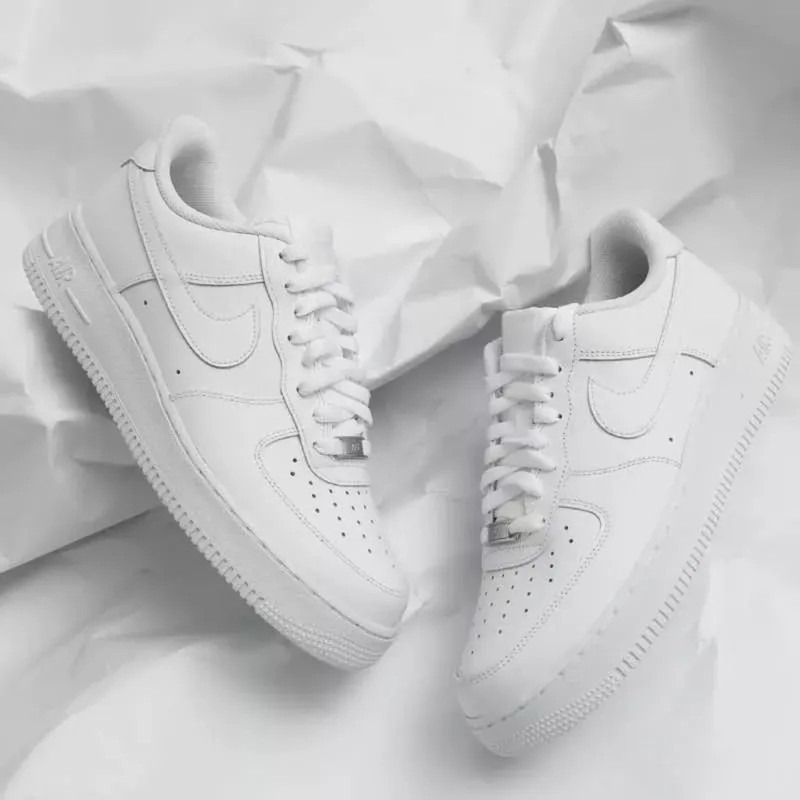 <快速出貨>Nike Air Force 1 全白 空軍一號 經典 鐵牌 百搭AF1-細節圖9