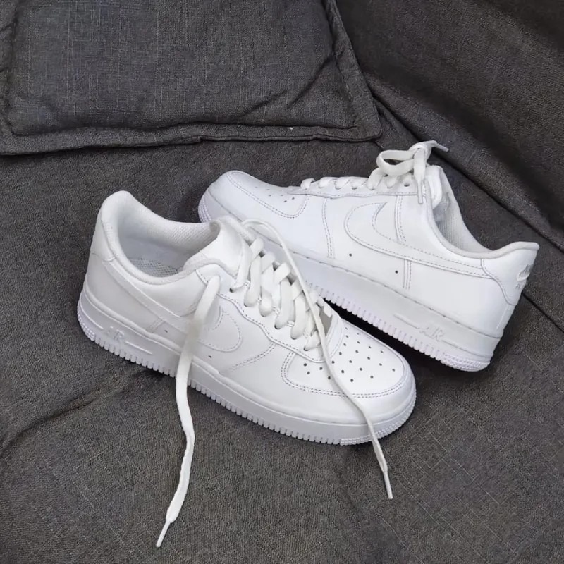 <快速出貨>Nike Air Force 1 全白 空軍一號 經典 鐵牌 百搭AF1-細節圖11