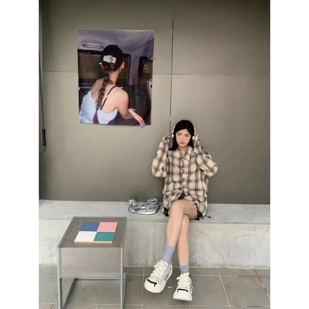 H52 二代 開口笑 圈圈鞋 溶解鞋 大頭鞋 牛仔藍 解構 罐頭鞋盒-細節圖5