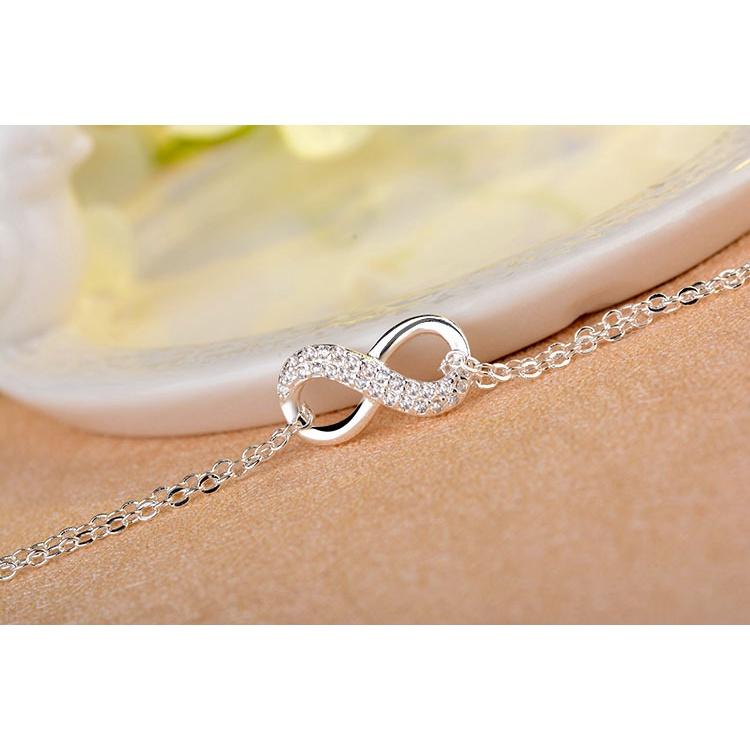 B895．S形鑲鑽手鏈 銀飾手鐲 手環 手鍊 手飾 韓版銀飾 抗過敏 防過敏 首飾飾品-細節圖5