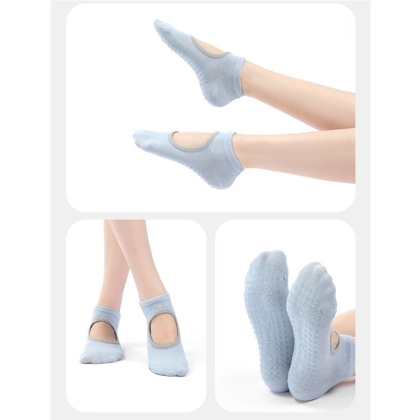 J05．瑜伽襪 襪子 空中瑜珈 露背瑜珈襪 防滑襪 止滑襪 女襪 露趾襪 芭蕾襪 運動襪 加厚瑜伽襪 運動襪-細節圖3