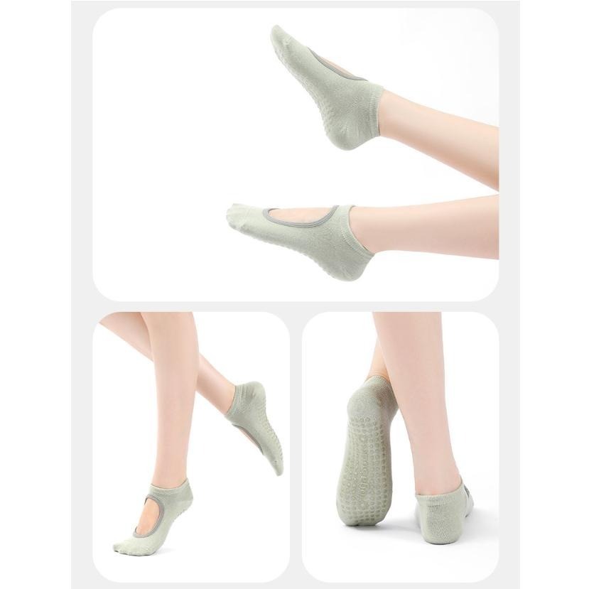 J05．瑜伽襪 襪子 空中瑜珈 露背瑜珈襪 防滑襪 止滑襪 女襪 露趾襪 芭蕾襪 運動襪 加厚瑜伽襪 運動襪-細節圖5