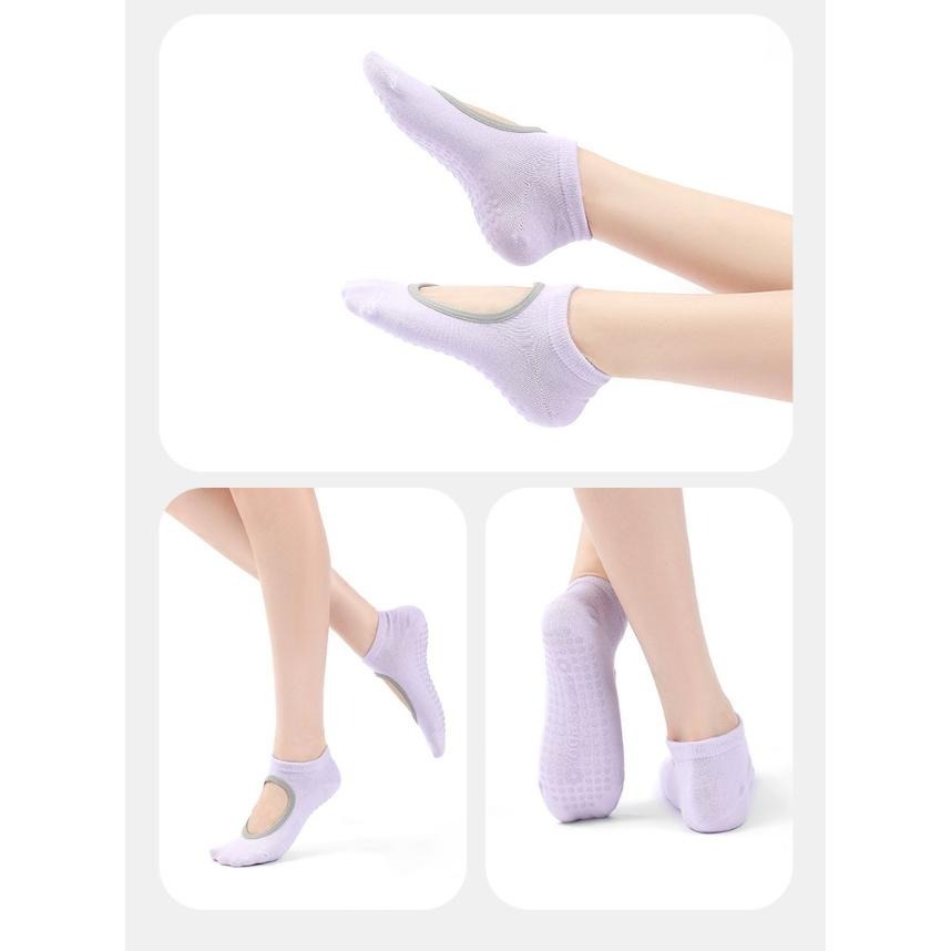 J05．瑜伽襪 襪子 空中瑜珈 露背瑜珈襪 防滑襪 止滑襪 女襪 露趾襪 芭蕾襪 運動襪 加厚瑜伽襪 運動襪-細節圖6