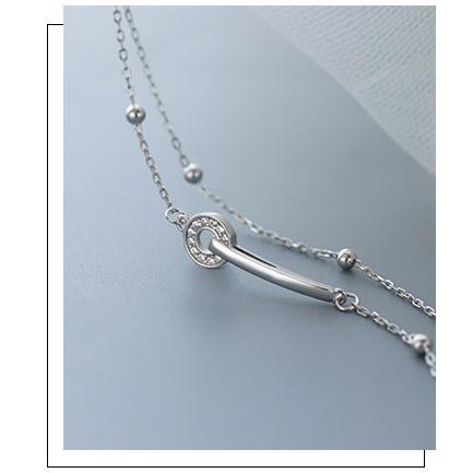 B987．輕奢雙層疊戴手鏈 韓版冷淡風手鏈 手環 手鍊 手飾 抗過敏 防過敏 首飾飾品配件 閨蜜共享手鏈-細節圖5