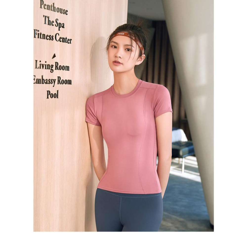 K04．運動上衣 運動短袖 瑜伽服 瑜珈服 運動T恤 瑜伽健身運動服 運動緊身T恤 運動緊身短袖 短袖速乾衣 加大尺碼-細節圖6