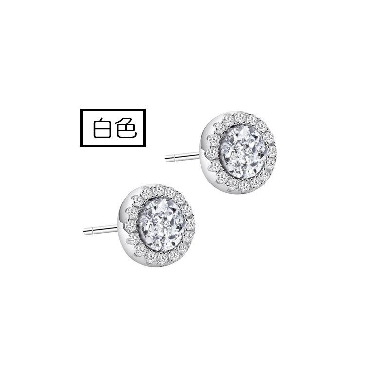 B940．韓版帥氣鑲鑽男女耳環 個性嘻哈耳飾 耳墜 耳釘 耳扣 日韓版銀飾飾品 不褪色 抗敏耳針 防過敏 抗過敏 男耳環-細節圖4