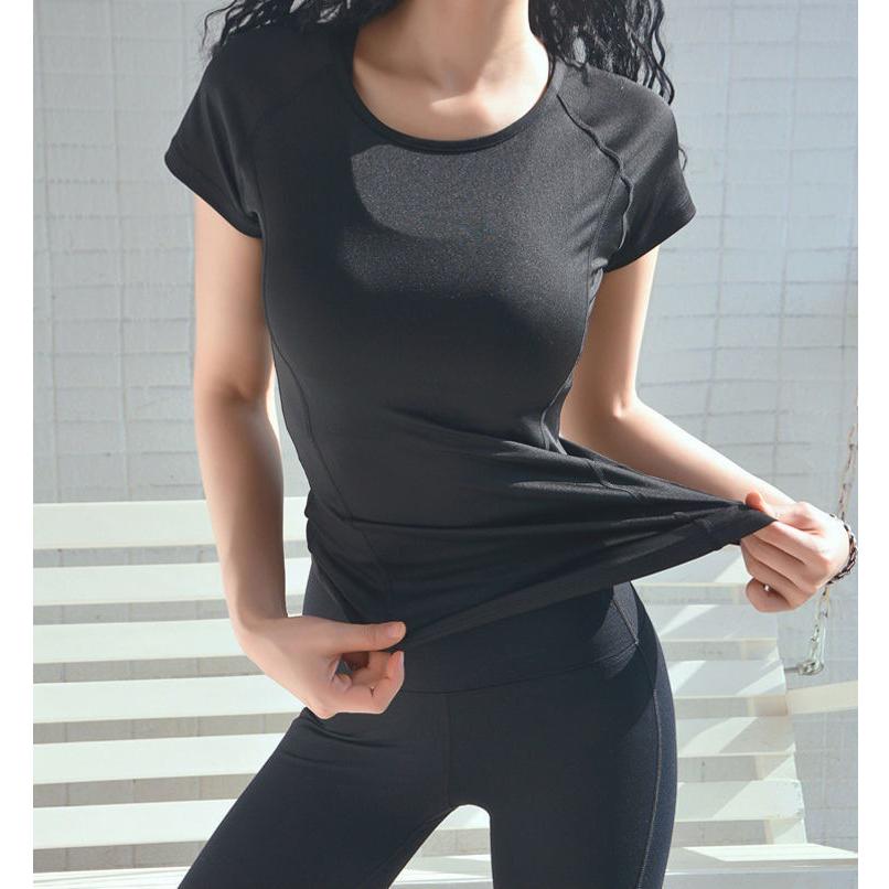 K02．運動短袖 運動上衣 速乾跑步上衣 瑜伽服 瑜珈服 運動T恤 美背運動T恤 運動短袖 速乾顯瘦 性感美背 運動上著-細節圖4