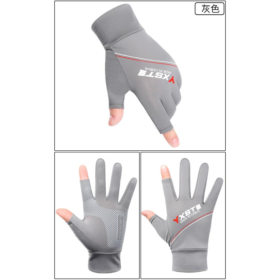 防曬手套 冰絲手套 運動手套 騎行手套 開手套車 防滑透氣 薄款手套 登山手套 爬山手套 攀登手套-細節圖4