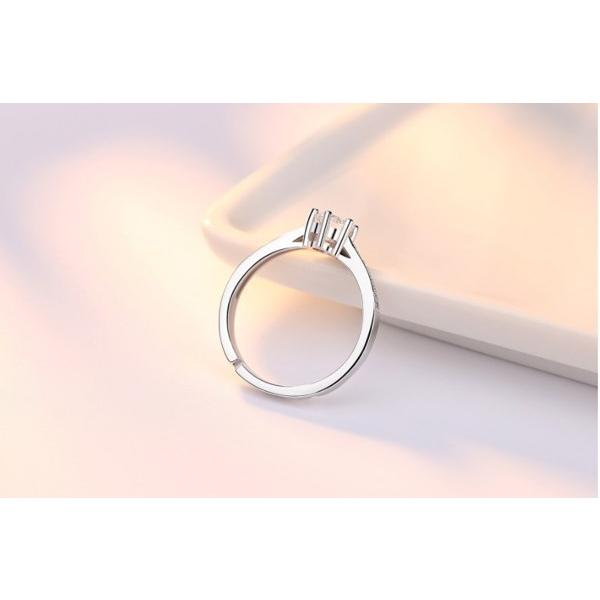 B559．六爪鋯石戒指銀飾 通用男女款戒指  無分尺寸 無分戒圍 可調整大小 指環 首飾配件飾品 女飾品情人節送禮物告白-細節圖7