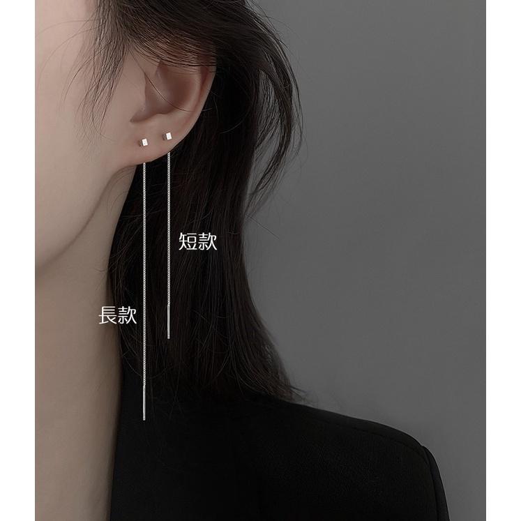 B810．創意小方塊耳線 耳墜 耳飾 韓版銀飾飾品 首飾 飾品 防過敏 抗過敏 不褪色 抗敏耳針 水鑽耳環 耳釘 耳扣-細節圖3