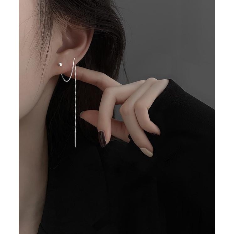 B810．創意小方塊耳線 耳墜 耳飾 韓版銀飾飾品 首飾 飾品 防過敏 抗過敏 不褪色 抗敏耳針 水鑽耳環 耳釘 耳扣-細節圖4