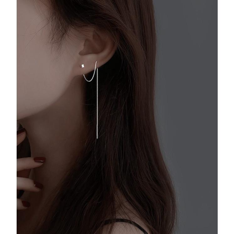 B810．創意小方塊耳線 耳墜 耳飾 韓版銀飾飾品 首飾 飾品 防過敏 抗過敏 不褪色 抗敏耳針 水鑽耳環 耳釘 耳扣-細節圖5