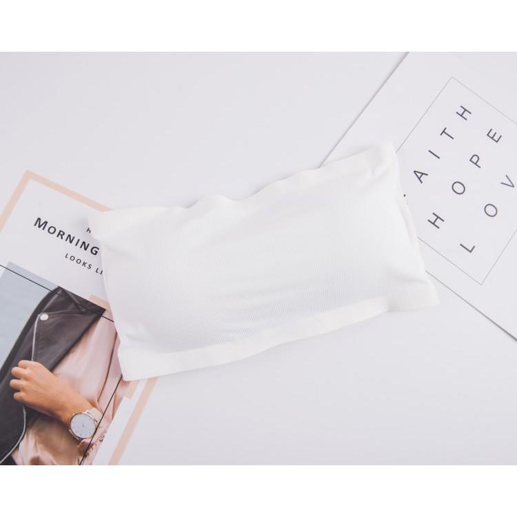 C39.【附胸墊】一片式無痕背心 冰絲無痕防走光背心 冰絲涼感吸濕透氣 一字領透氣露肩小可愛 四排扣抹胸裹胸 隱形內衣-細節圖3