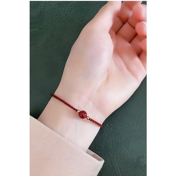 B1022．本命年 紅繩硃砂手繩 紅繩手鏈 硃砂紅繩手鍊 復古細款編織紅繩 吉祥平安 好運連連 硃砂紅繩 珠砂手鍊 珠砂-細節圖4