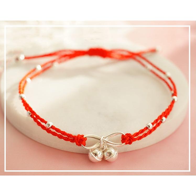 B1049．宮鈴腳鏈  紅繩腳鍊 足鍊 復古民族風腳鏈 鈴鐺腳鍊 平安手鏈 本命年 轉運 避邪擋煞 腳鍊 腳繩 避邪護身-細節圖2