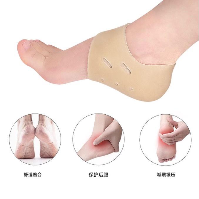 D30 足跟套 後跟護足襪 後跟套 柔軟 舒適 減震套 護腳墊 護腳套 護腳襪 護足襪-細節圖3