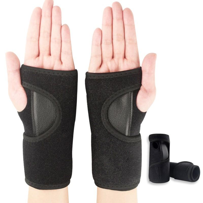 D37 [單隻價] 鋼板護腕 運動護腕 運動護具 護手掌 護具 固定護腕 金屬板護手掌 護掌 支撐板-細節圖3