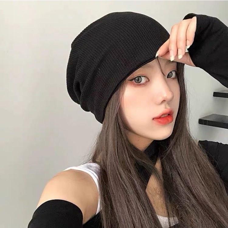 韓版網紅堆堆帽 百搭套頭帽 包頭帽 月子帽 登山帽 露營 冷氣房 化療帽 漁夫帽 大頭圍-細節圖2