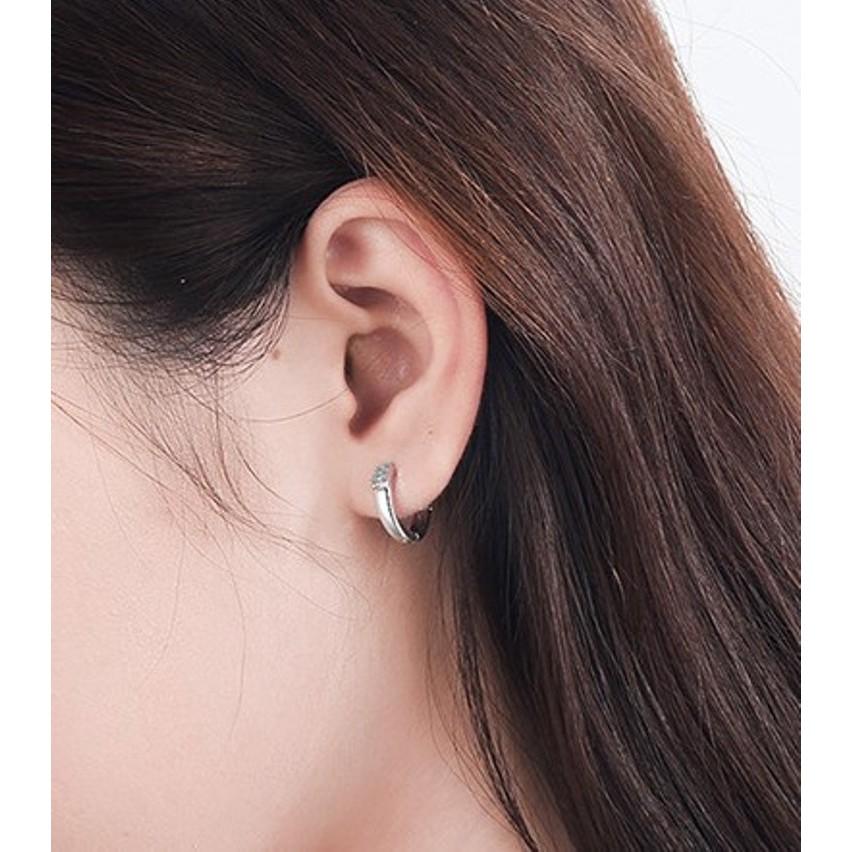 B570．簡約鑲鑽耳扣耳環 韓版氣質甜美耳環耳飾 銀飾飾品 首飾飾品 防過敏抗過敏 不褪色 抗敏S925耳針耳環-細節圖7