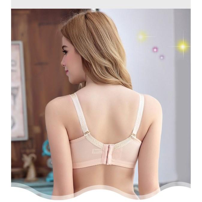 [推薦] 無鋼圈內衣 蕾絲性感成套內衣褲 爆乳集中加厚款 堅挺 集中聚攏收副乳 小胸內衣 加厚小胸救星內衣套裝 小貓百貨-細節圖2