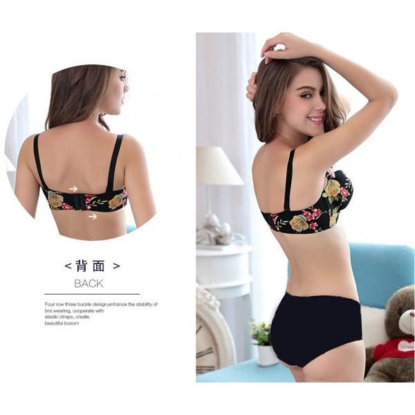 【24小時出貨】一片式加厚無痕綁帶成套內衣褲 拉B手托拉繩爆乳內衣 亞當之手小胸救星 爆奶神器 集中托高無鋼圈NuBra-細節圖5