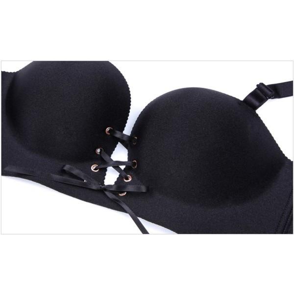 【24小時出貨】一片式加厚無痕綁帶成套內衣褲 拉B手托拉繩爆乳內衣 亞當之手小胸救星 爆奶神器 集中托高無鋼圈NuBra-細節圖8