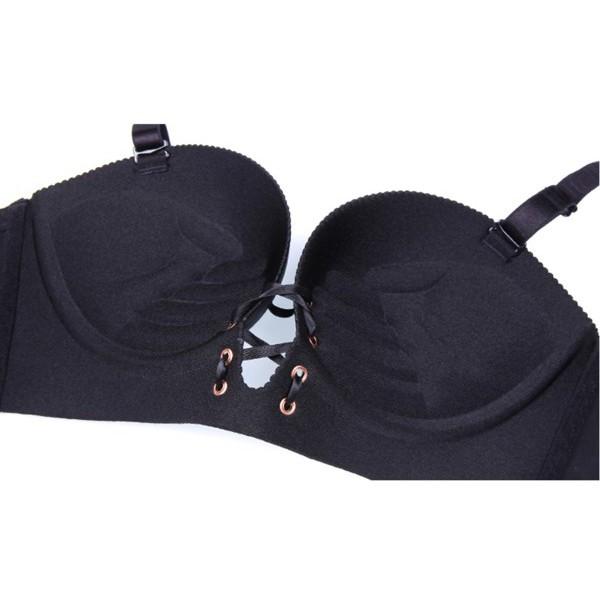 【24小時出貨】一片式加厚無痕綁帶成套內衣褲 拉B手托拉繩爆乳內衣 亞當之手小胸救星 爆奶神器 集中托高無鋼圈NuBra-細節圖9