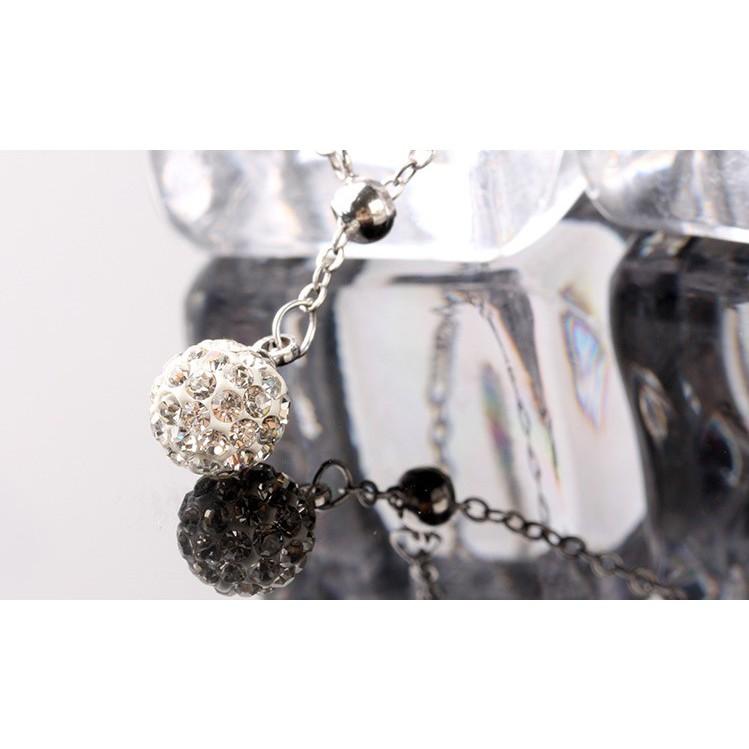 B264．香巴拉水鑽項鍊(含項鍊)-韓版銀飾項鏈項鍊 首飾配件飾品 女飾品 水鑽 首飾配件飾品防過敏 Y字鏈 Y字項鍊-細節圖2