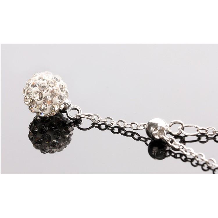 B264．香巴拉水鑽項鍊(含項鍊)-韓版銀飾項鏈項鍊 首飾配件飾品 女飾品 水鑽 首飾配件飾品防過敏 Y字鏈 Y字項鍊-細節圖5