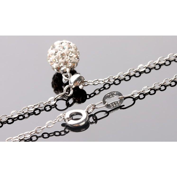 B264．香巴拉水鑽項鍊(含項鍊)-韓版銀飾項鏈項鍊 首飾配件飾品 女飾品 水鑽 首飾配件飾品防過敏 Y字鏈 Y字項鍊-細節圖6