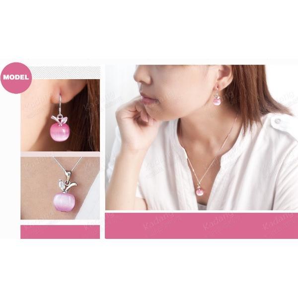 B199．蘋果項鍊 韓版銀飾吊飾 首飾配件飾品 女飾品 可碰水不生鏽 情人節情侶 送禮物 小貓百貨-細節圖4