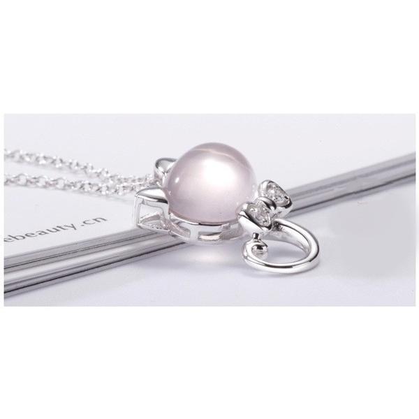 B201．小貓咪吊墬 韓版銀飾吊飾 首飾配件飾品 女飾品 可碰水不生鏽 情人節情侶 送禮物 小貓百貨-細節圖2