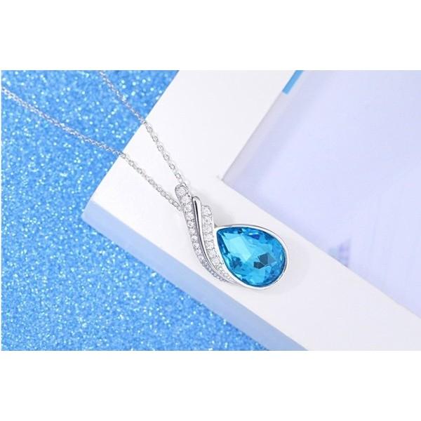 B342．藍天吊墜項鏈 防過敏韓版銀飾吊飾吊墜吊墬 首飾飾品配件 女飾品 水鑽耳飾耳釘耳環 情人告白閨密死黨-細節圖5