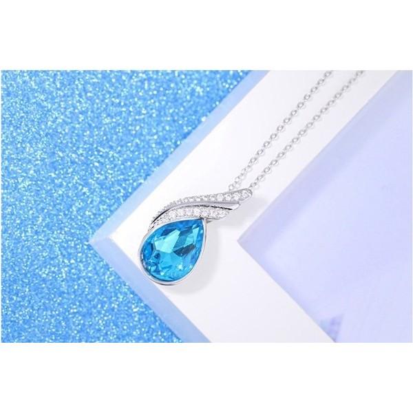 B342．藍天吊墜項鏈 防過敏韓版銀飾吊飾吊墜吊墬 首飾飾品配件 女飾品 水鑽耳飾耳釘耳環 情人告白閨密死黨-細節圖6