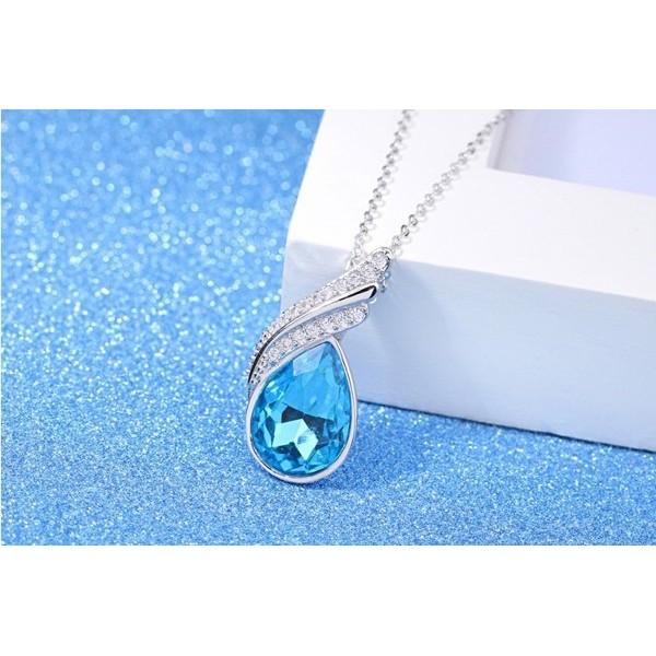 B342．藍天吊墜項鏈 防過敏韓版銀飾吊飾吊墜吊墬 首飾飾品配件 女飾品 水鑽耳飾耳釘耳環 情人告白閨密死黨-細節圖7